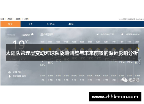 太阳队管理层变动对球队战略调整与未来前景的深远影响分析 太阳队管理层变动对球队战略调整与未来前景的深远影响分析